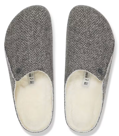 UNISEX BIRKENSTOCK ZERMATT RIVET SHEARLING | HERRINGBONE GRAY