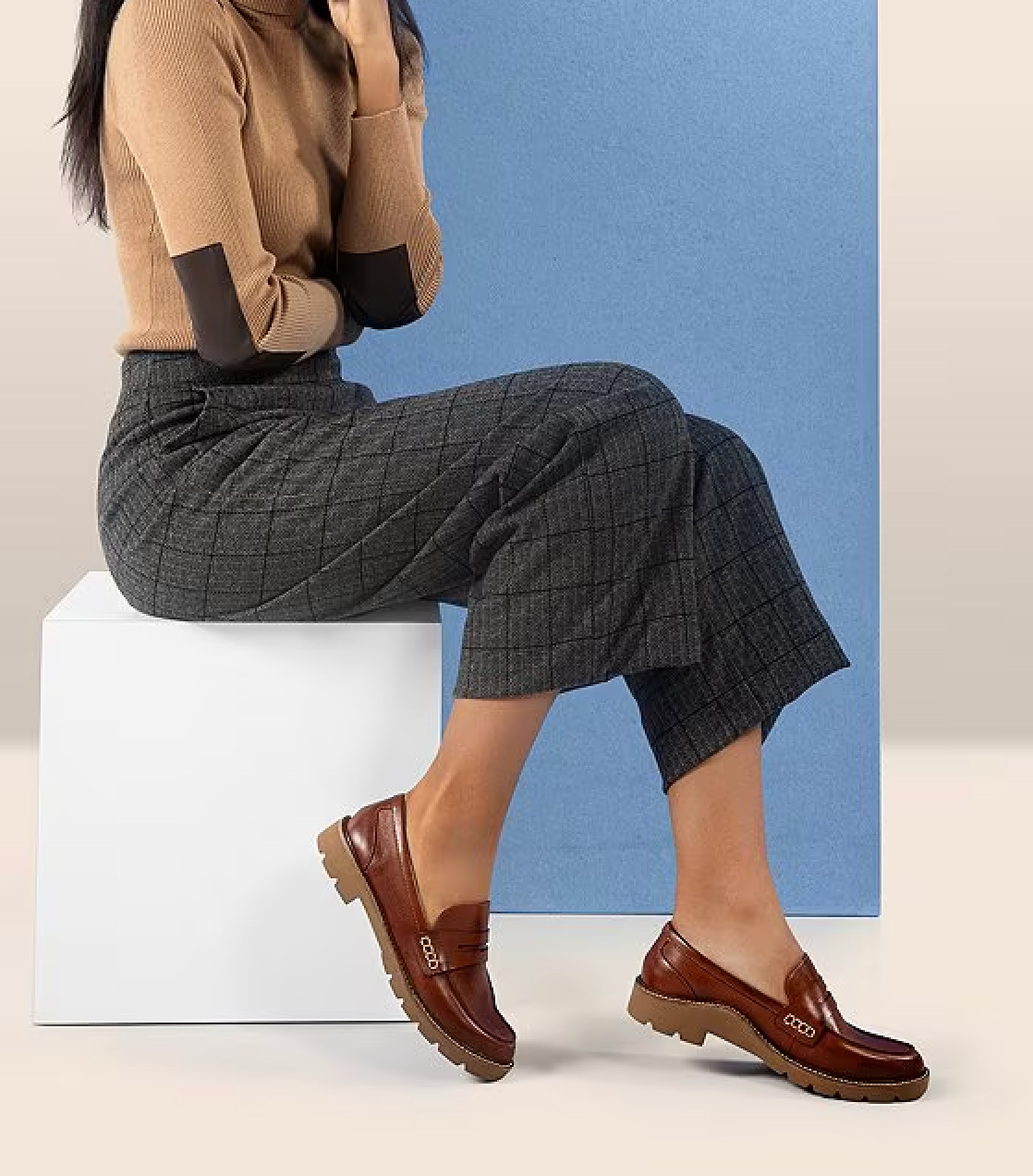 WOMEN'S AETREX COLLETTE LOAFER | COGNAC