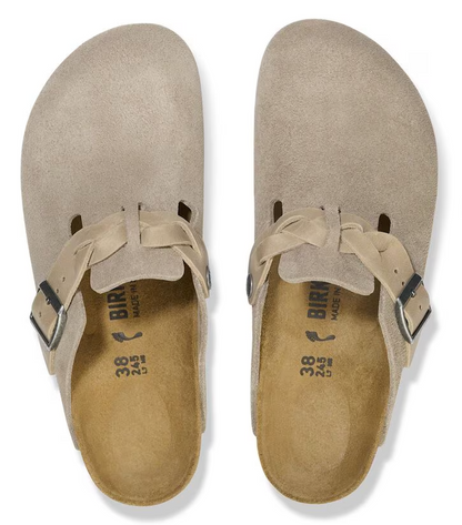UNISEX BIRKENSTOCK BOSTON BRAIDED | TAUPE