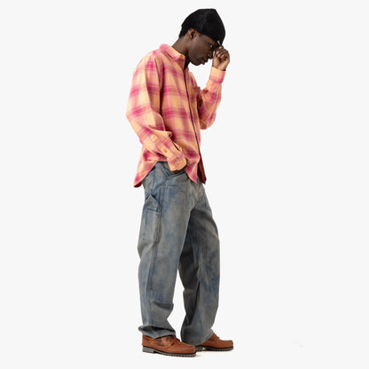 thisisneverthat Bleached Double Knee Pant / Blue