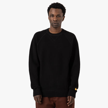 Carhartt WIP Chase Sweater / Black / Gold