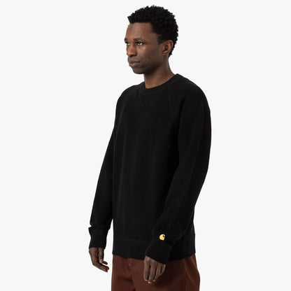 Carhartt WIP Chase Sweater / Black / Gold