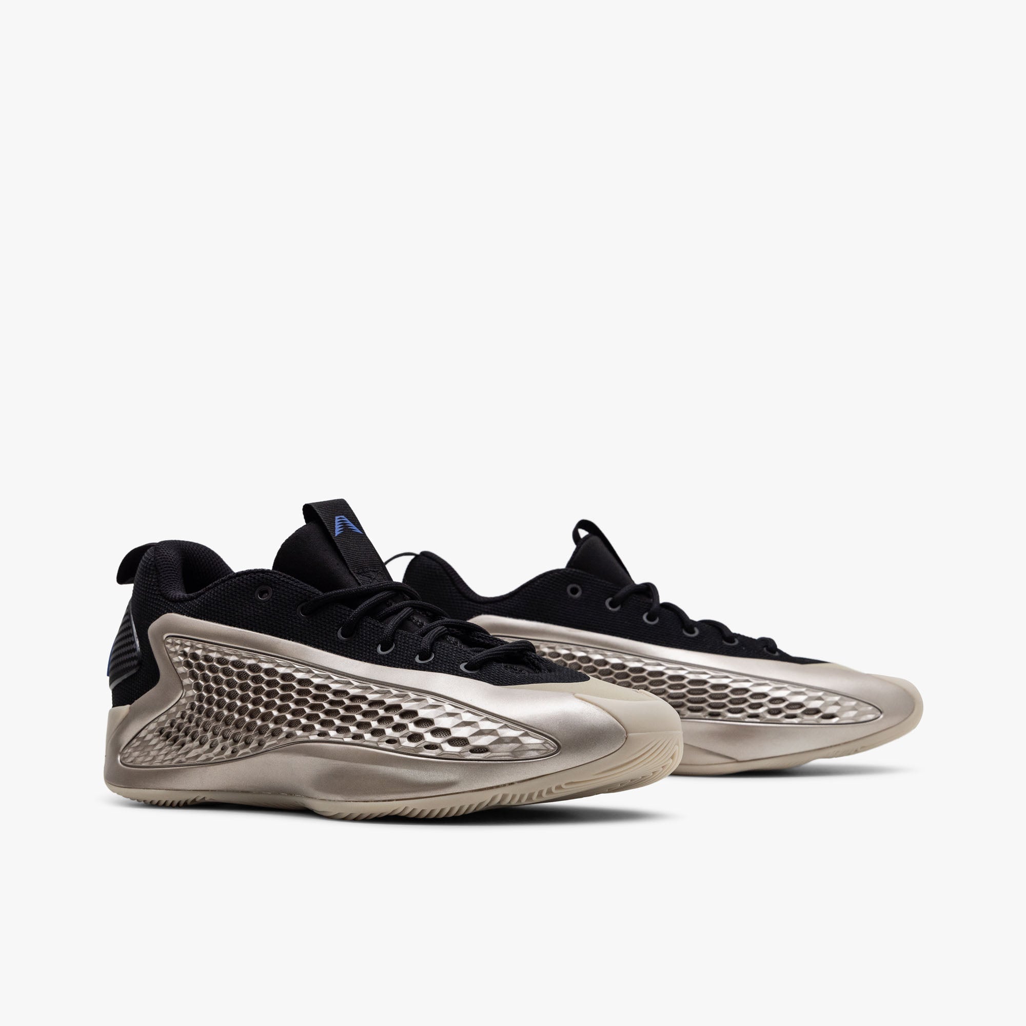 adidas Anthony Edwards 1 Low Champagne Metallic / Core Black - Lucid Blue