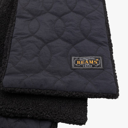 BEAMS PLUS Muffler / Boa Quilt / Black