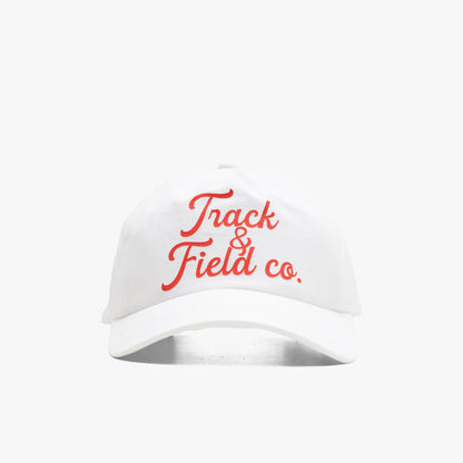 Balmoral Track & Field 5-Panel Hat White / Red