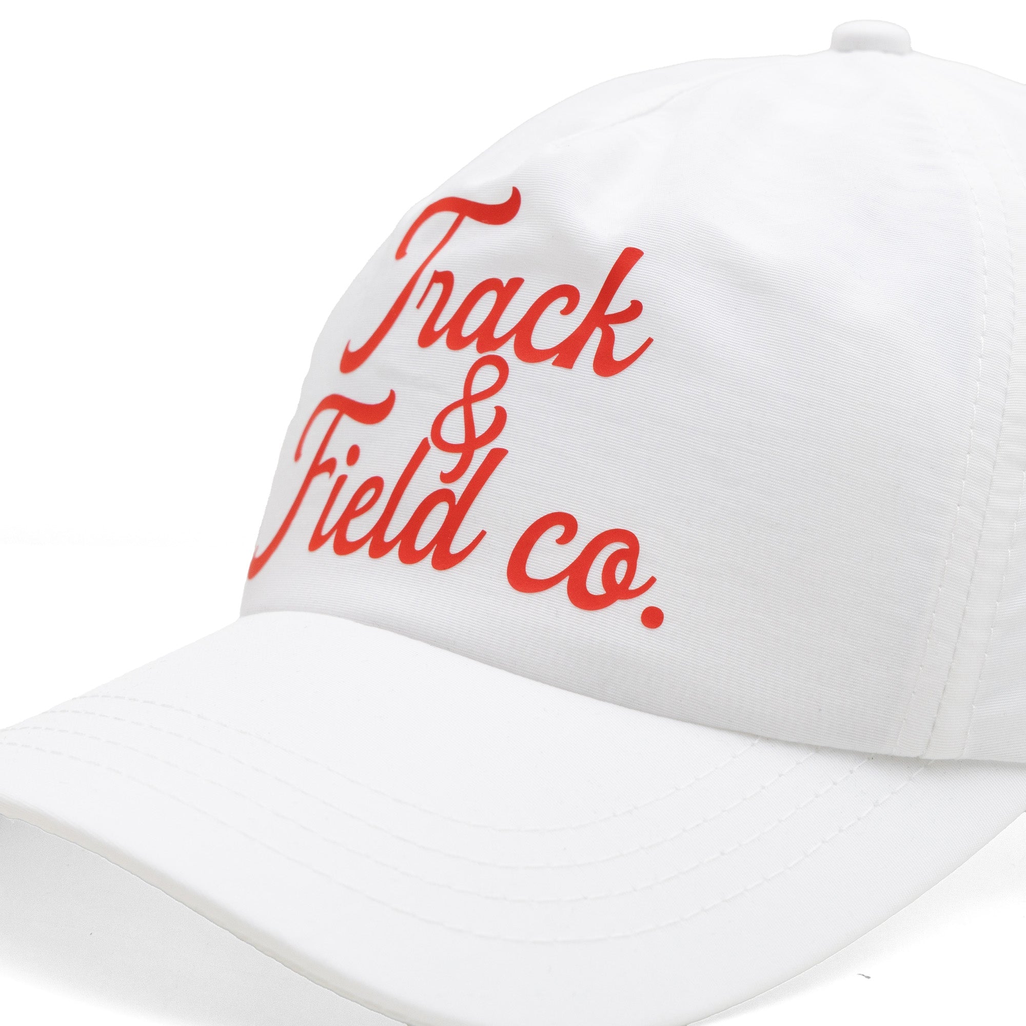 Balmoral Track & Field 5-Panel Hat White / Red