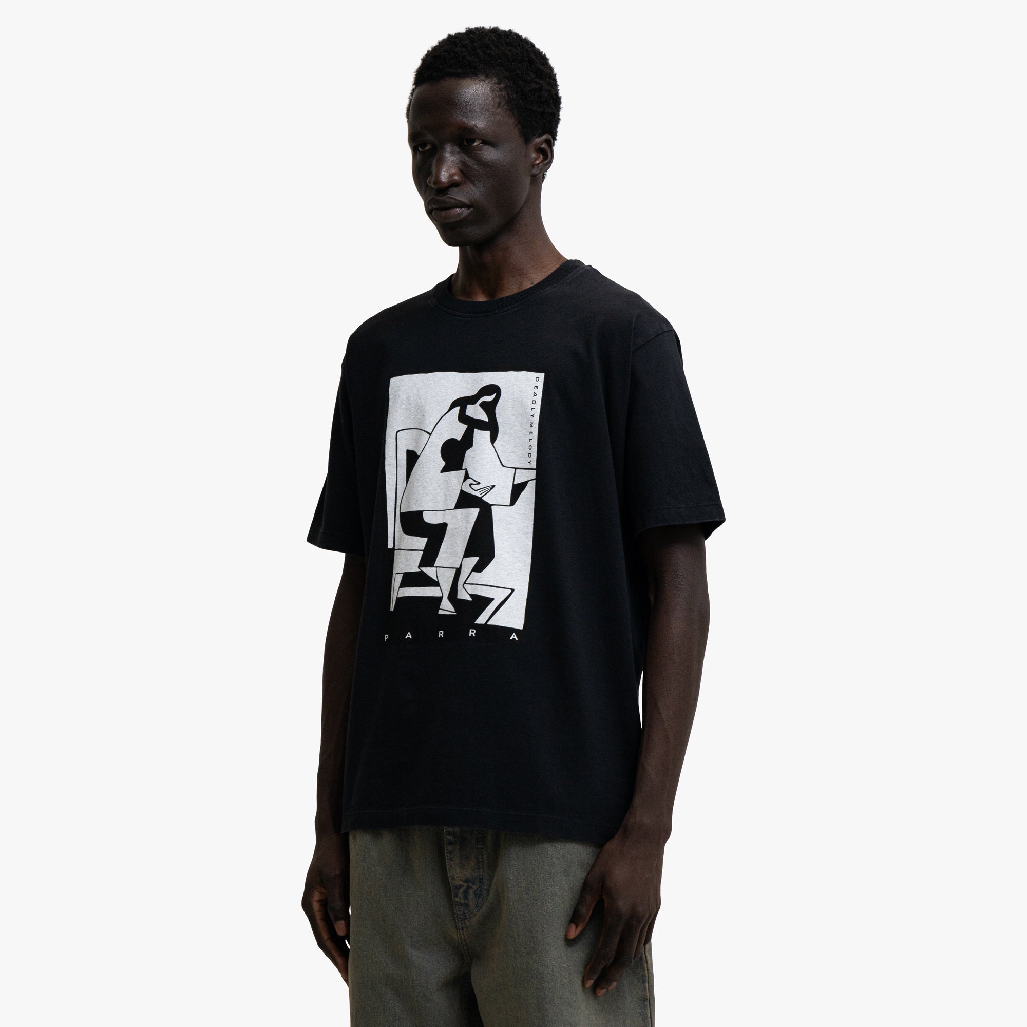 by Parra The Confession T-Shirt Black