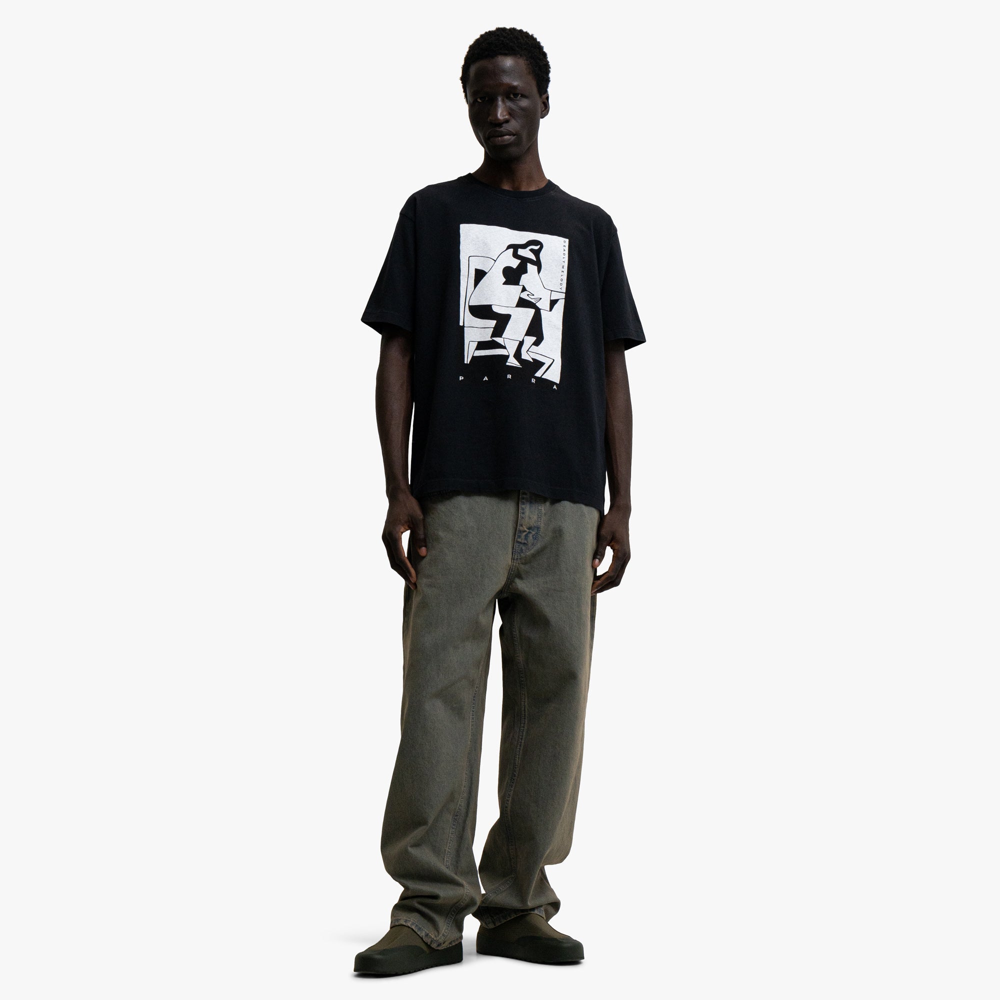 by Parra The Confession T-Shirt Black