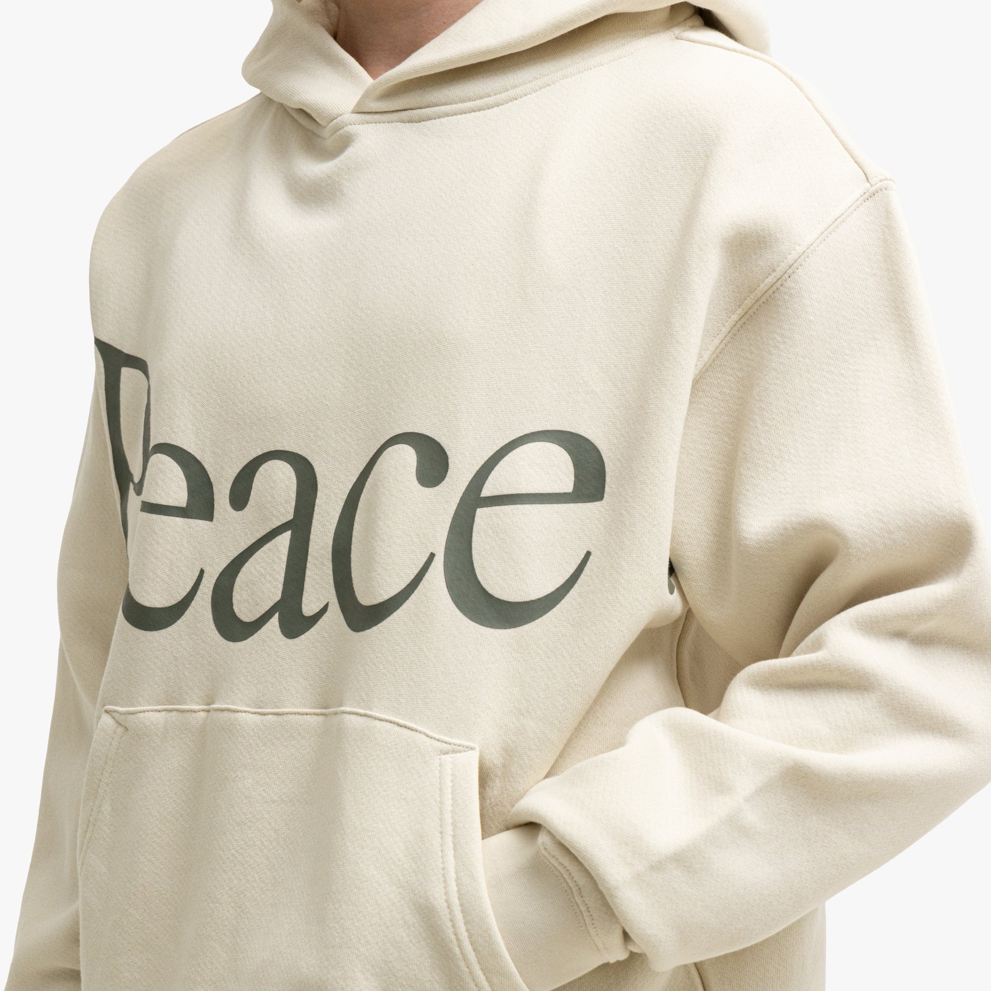 Museum Of Peace & Quiet Jumbo Wordmark Hoodie / Bone