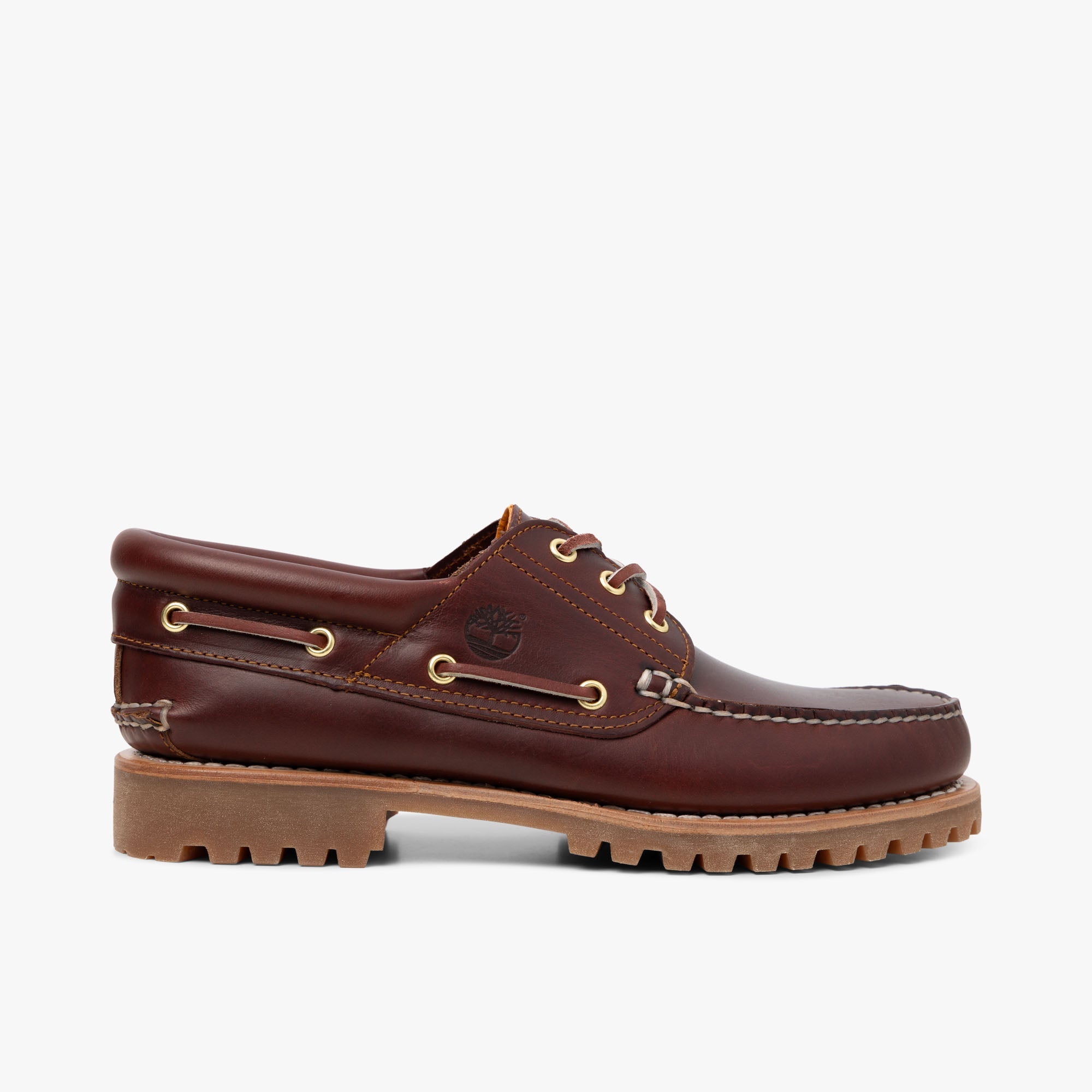 Timberland Authentic 3-Eye Boat Shoe / Burgundy Full Grain
