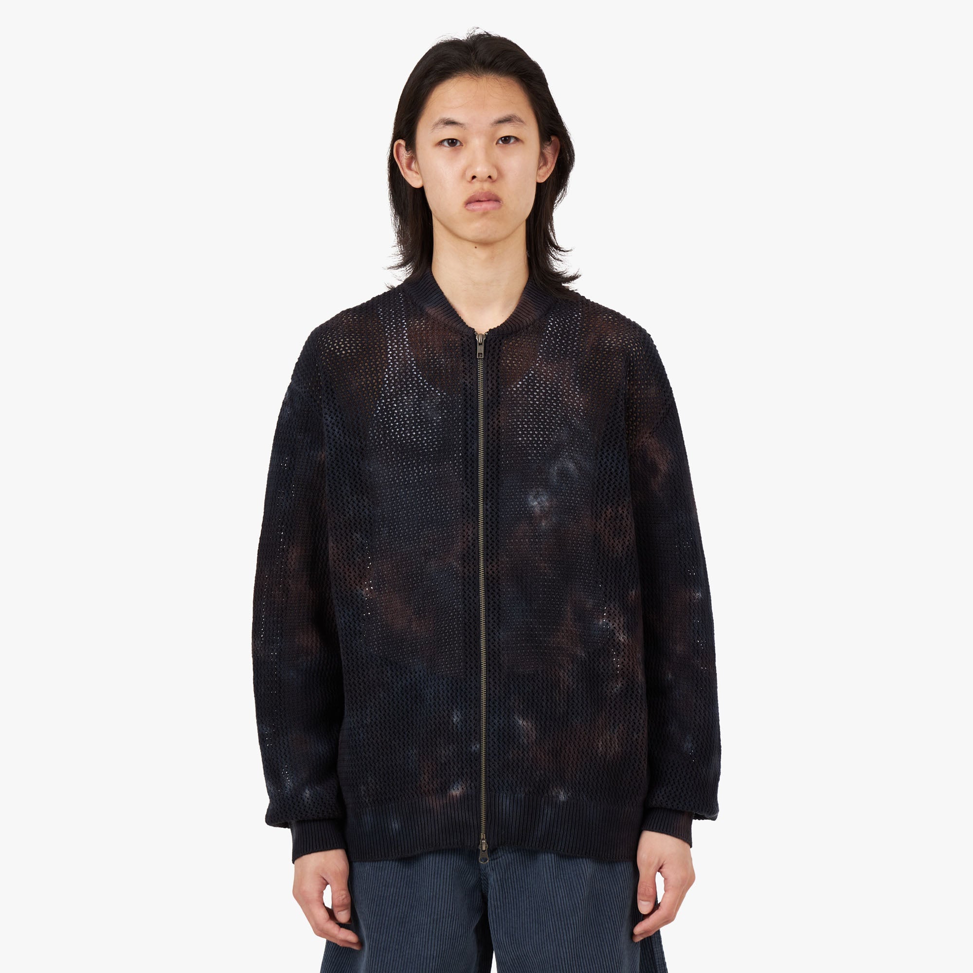 thisisneverthat Net Knit Jacket / Indigo