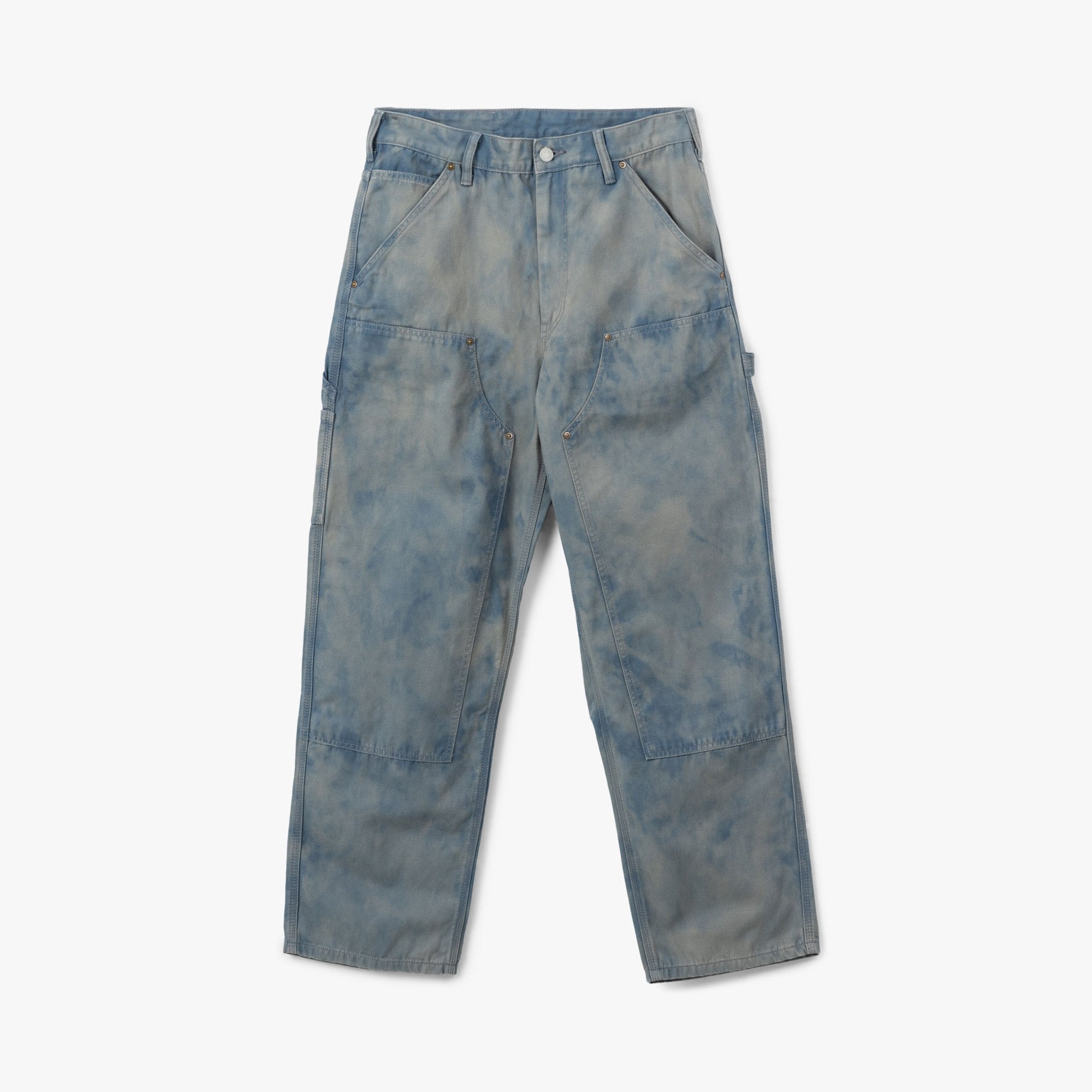 thisisneverthat Bleached Double Knee Pant / Blue