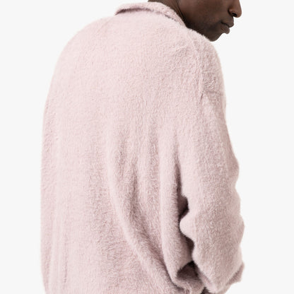thisisneverthat SCT-Logo Shaggy Knit Polo / Pink