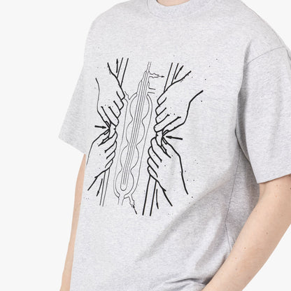 The Trilogy Tapes Pressure Small T-Shirt / Grey Marl