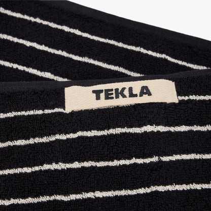 Tekla Bath Towel / Black Stripes