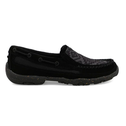 WOMEN'S TWISTED X SLIP ON DRIVING MOC | BLACK - GREY