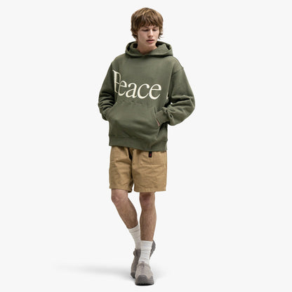 Museum Of Peace & Quiet Jumbo Wordmark Hoodie Olive