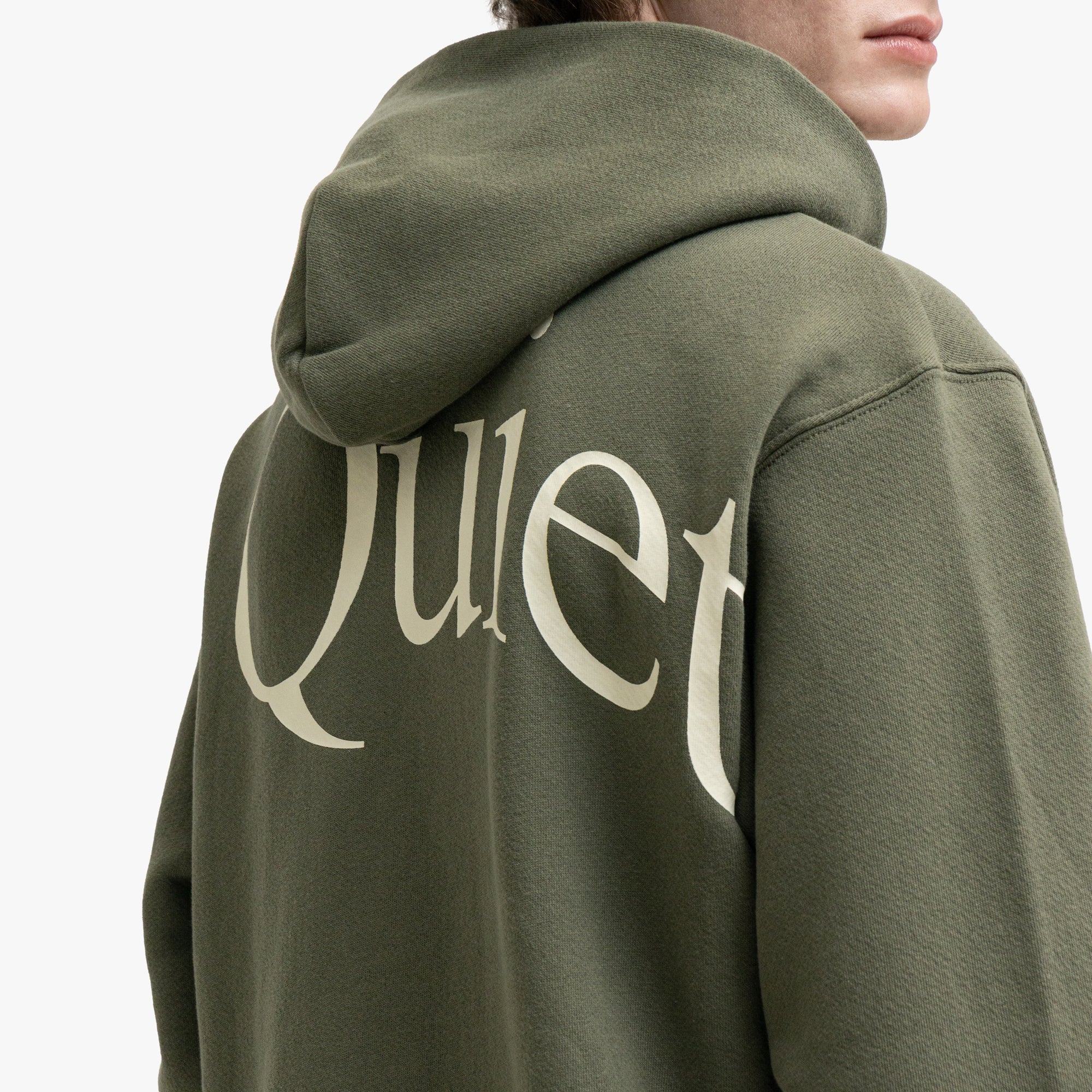 Museum Of Peace & Quiet Jumbo Wordmark Hoodie Olive
