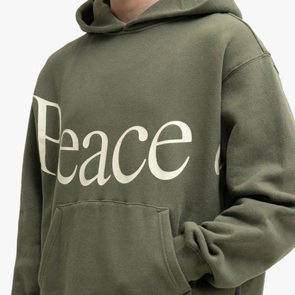 Museum Of Peace & Quiet Jumbo Wordmark Hoodie Olive
