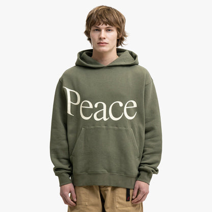 Museum Of Peace & Quiet Jumbo Wordmark Hoodie Olive