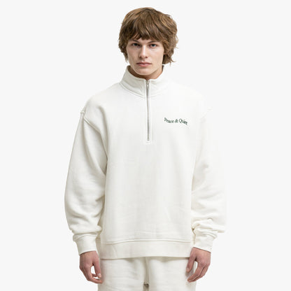 Museum Of Peace & Quiet Quarter Zip Up White