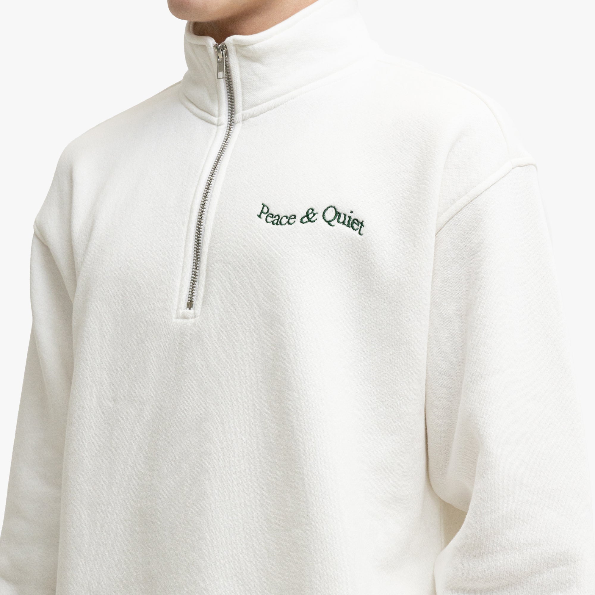 Museum Of Peace & Quiet Quarter Zip Up White