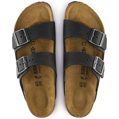 UNISEX BIRKENSTOCK ARIZONA OILED LEATHER | BLACK