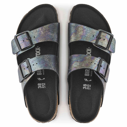 UNISEX BIRKENSTOCK ARIZONA VEGAN MICROFIBER | IRIDESCENT BLACK