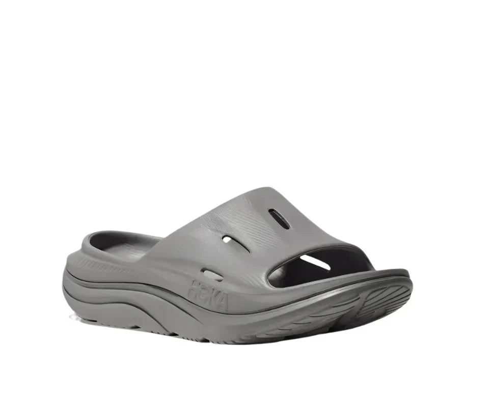 UNISEX HOKA ORA RECOVERY SLIDE 3 | GREY / GREY