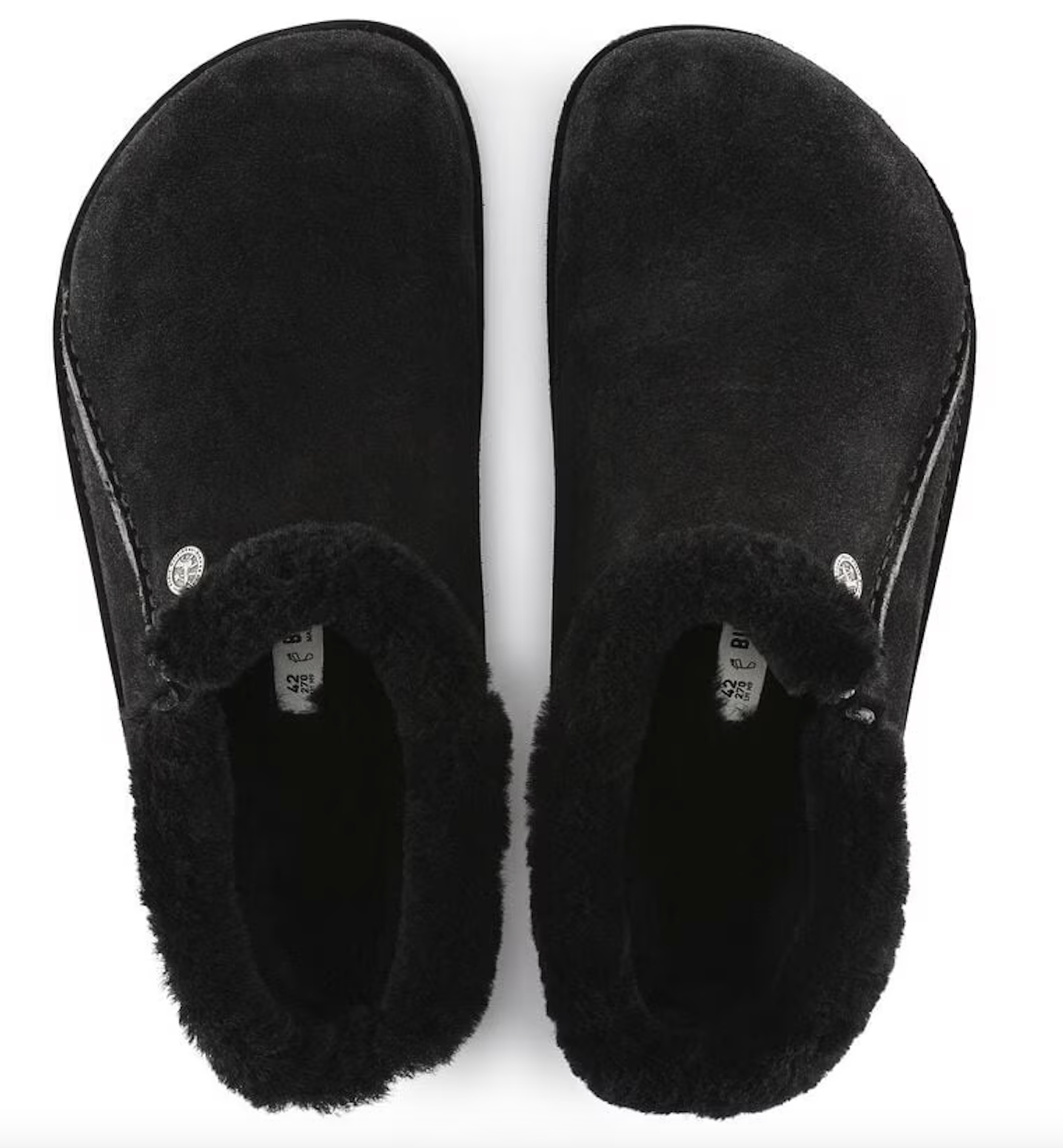 UNISEX BIRKENSTOCK ZERMATT PREMIUM FUR LINED CLOG | BLACK
