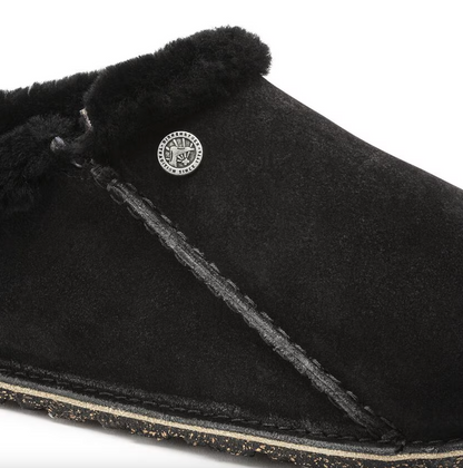 UNISEX BIRKENSTOCK ZERMATT PREMIUM FUR LINED CLOG | BLACK