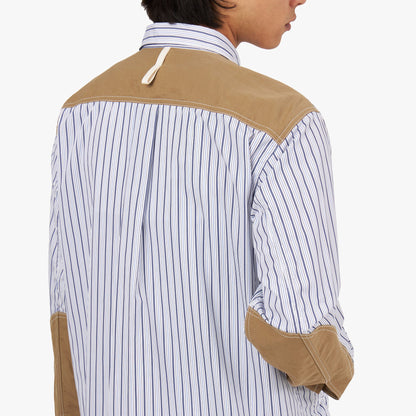 Junya Watanabe MAN Cotton Stripe Shirt White / Navy