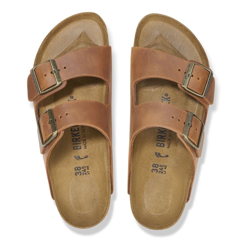 WOMEN'S BIRKENSTOCK ARIZONA OILED LEATHER | COGNAC