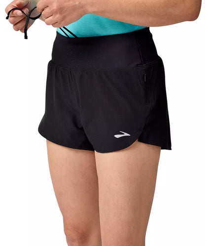 WOMEN'S BROOKS CHASER 3" SHORT 2.0 | BLACK