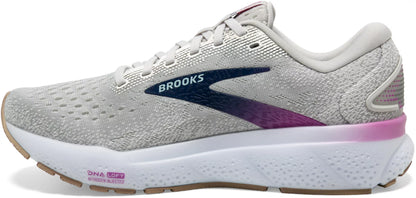 WOMEN'S BROOKS GHOST 16 | WHITE / GREY / ESTATE BLUE