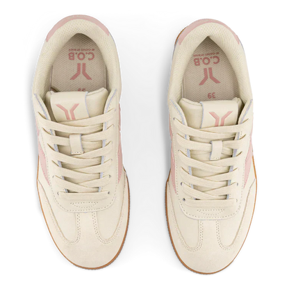 WOMEN'S C.O.B by CULTURE OF BRAVE FEARLESS SNEAKER | BEIGE / PINK WINGS