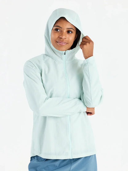 WOMEN'S FREE FLY HEADWIND JACKET | TIDE POOL