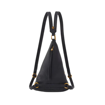 WOMEN'S HOBO SWAY SMALL SLING | BLACK PEBBLED LEATHER