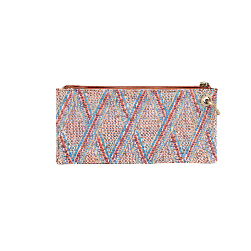 WOMEN'S HOBO VIDA WRISTLET | SUNSET RAFFIA MULTI WEAVE WITH LEATHER TRIM
