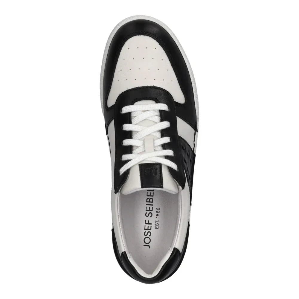 WOMEN'S JOSEF SEIBEL CLAIRE 27 | BLACK / WHITE LEATHER