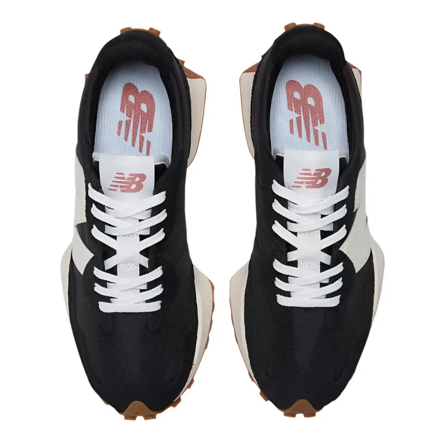 WOMEN'S NEW BALANCE 327 | BLACK / WHITE / MINERAL RED
