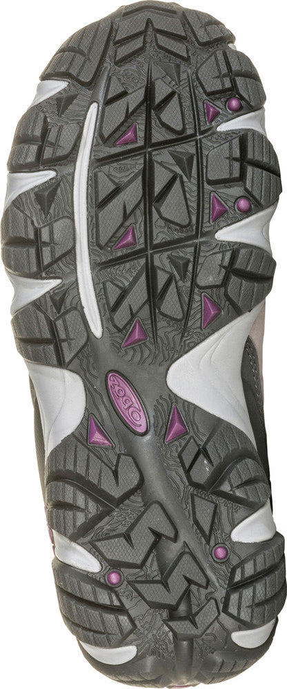 WOMEN'S OBOZ SAWTOOTH II LOW WATERPROOF | PEWTER / VIOLET