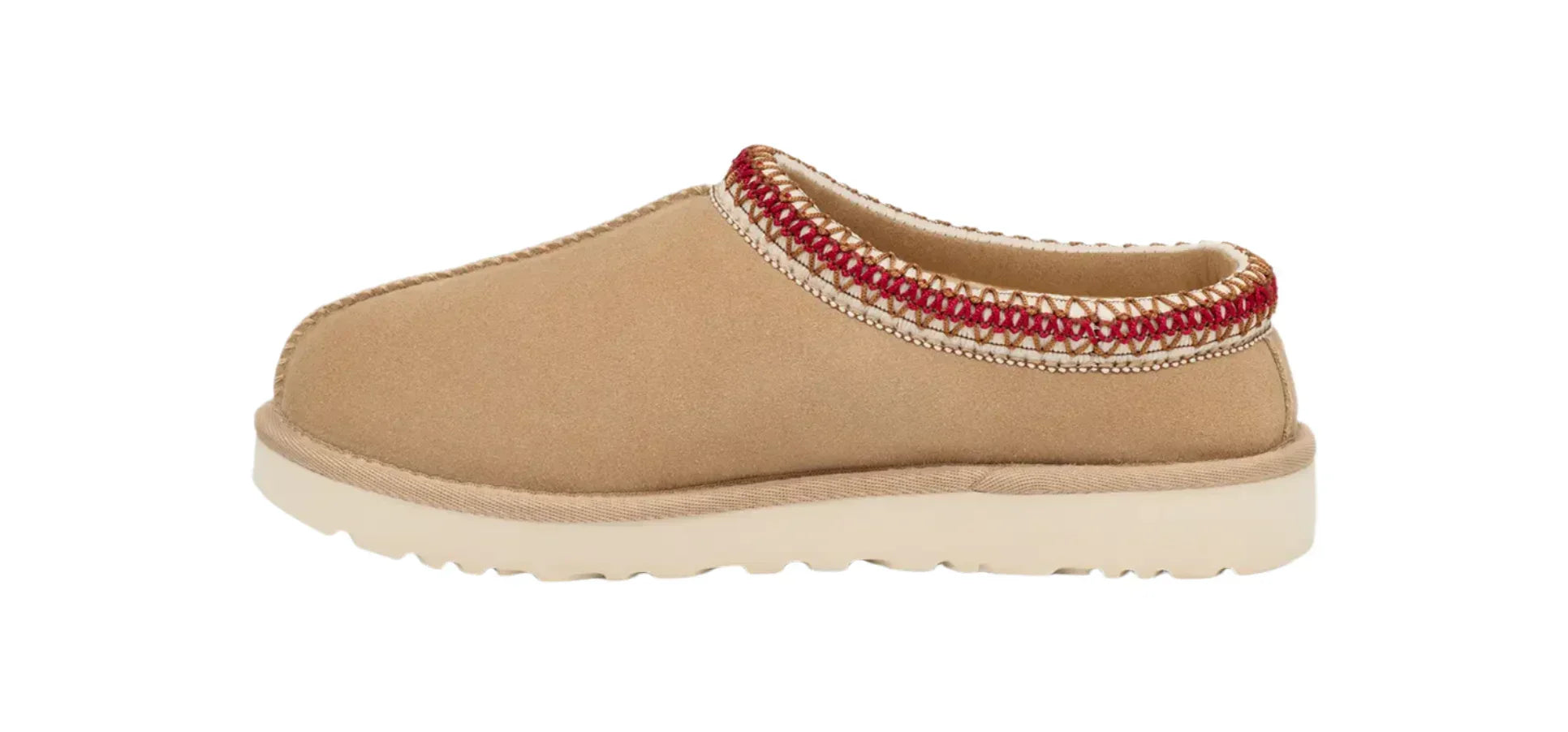 WOMEN'S UGG TASMAN SLIPPER | SAND / DARK CHERRY
