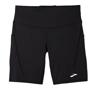 WOMEN'S BROOKS SPARK 8" SHORT TIGHT | BLACK