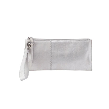 WOMEN'S HOBO VIDA WRISTLET | SILVER METALLIC LEATHER