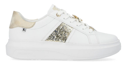 WOMEN'S RIEKER ADELIA 02 | WEISS / MUSCHEL / GOLD-SILBER