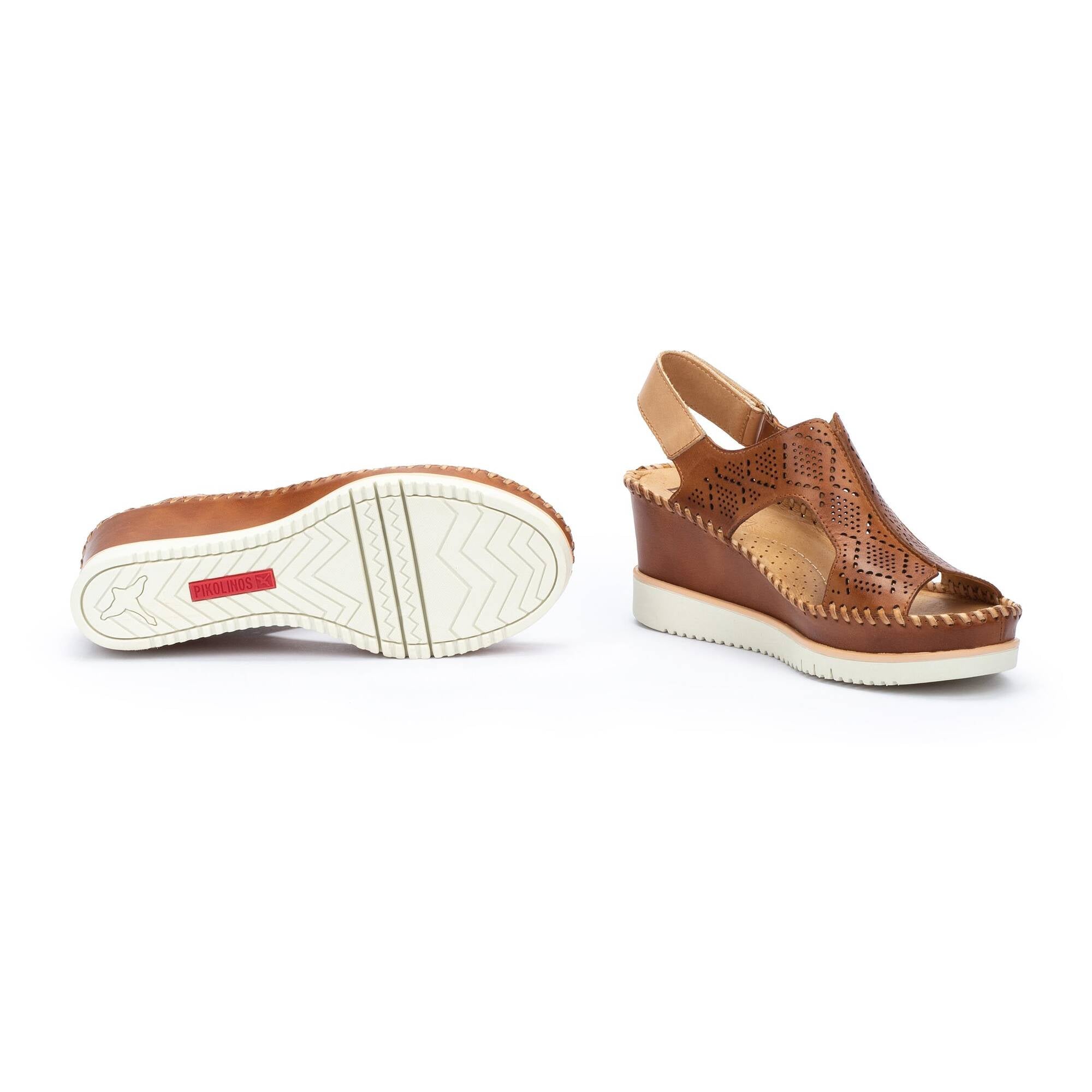 WOMEN'S PIKOLINOS AGUADULCE WEDGE SANDAL | BRANDY