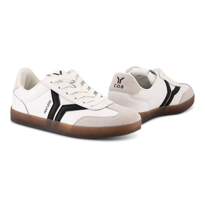 WOMEN'S C.O.B by CULTURE OF BRAVE FEARLESS SNEAKER | WHITE / BLACK WINGS