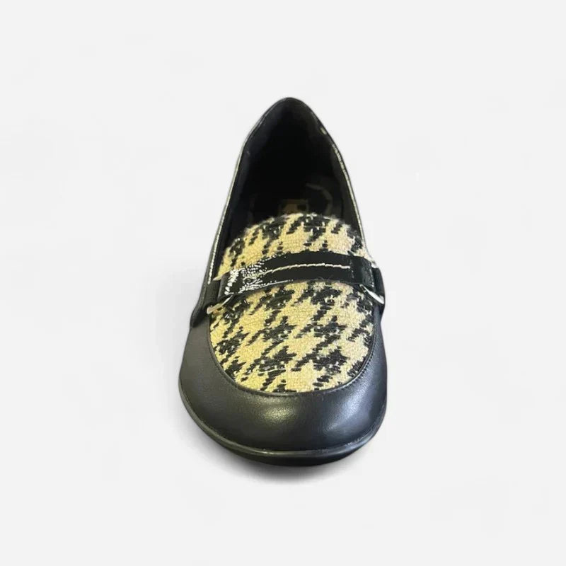 WOMEN'S REVERE MONTMARTE WEDGE LOAFER | HOUNDSTOOTH
