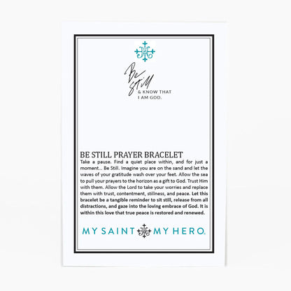 MY SAINT | MY HERO BE STILL BRACELET | AMAZONITE / GOLD